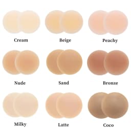 4 Pairs Adhesive Nipple Covers Pasties Silicone Breast Stickers Invisible Sticky Boobs Tape Stick on Bra for T-shirt No Show Bra