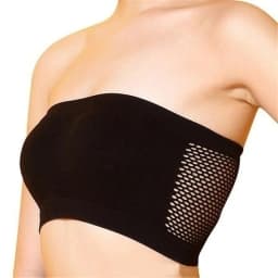 Fashion Women Chest Wraps Tube Tops Plus Size Seamless Strapless Soft Anti Expose High Elastic Mesh Wrapped Invisible Strapless
