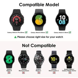 Glass+Case for Samsung Galaxy Watch 5/5 Pro Waterproof PC Galaxy Watch 5 40mm 44mm Cover Watch 5 Pro 45mm Cover+Screen Protector