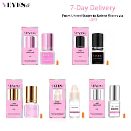 VEYES INC Eyelash Extension Glue 0.5-1 Sec Drying (0.17fl.oz / 5ml) Up to 8 Weeks Retention Adhesive Salon Use for Lash Tech