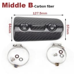Motorcycle Exhaust Carbon Fiber Protector Heat Shield Guard Anti-scalding Cover For AR for Mivv for Yoshimura for Akrap for Leov