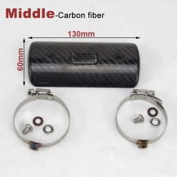 Motorcycle Exhaust Carbon Fiber Protector Heat Shield Guard Anti-scalding Cover For AR for Mivv for Yoshimura for Akrap for Leov