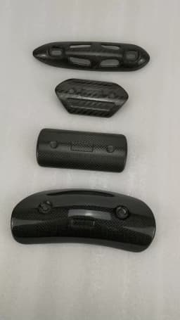Motorcycle Exhaust Carbon Fiber Protector Heat Shield Guard Anti-scalding Cover For AR for Mivv for Yoshimura for Akrap for Leov