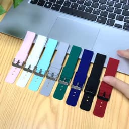 12/14/16/18/20/22/24mm Sport Silicone Strap Universal Colorful Quick Release Waterproof Men Women Replacement Watchband Bracelet