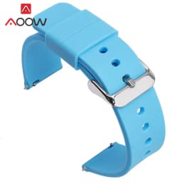 12/14/16/18/20/22/24mm Sport Silicone Strap Universal Colorful Quick Release Waterproof Men Women Replacement Watchband Bracelet