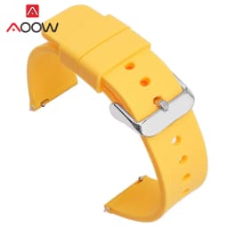 12/14/16/18/20/22/24mm Sport Silicone Strap Universal Colorful Quick Release Waterproof Men Women Replacement Watchband Bracelet