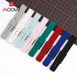 12/14/16/18/20/22/24mm Sport Silicone Strap Universal Colorful Quick Release Waterproof Men Women Replacement Watchband Bracelet