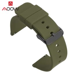 12/14/16/18/20/22/24mm Sport Silicone Strap Universal Colorful Quick Release Waterproof Men Women Replacement Watchband Bracelet