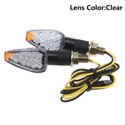 1PCS Universal 12V  Motorcycle Turn Signal Lamp Amber Light Indicator 14 LED