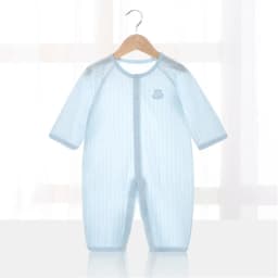 Baby Thin Summer Jumpsuit Clothes Short Sleeve Romper Boy Newborn Solid Girl Sleep Gown Infant Organic Cotton Rompers