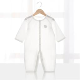 Baby Thin Summer Jumpsuit Clothes Short Sleeve Romper Boy Newborn Solid Girl Sleep Gown Infant Organic Cotton Rompers