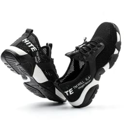 2023 New Men Steel Toe Work Safety Shoes Lightweight Breathable Reflective Casual Sneaker Prevent Piercing Women Protective Boot