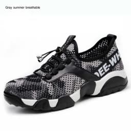 2023 New Men Steel Toe Work Safety Shoes Lightweight Breathable Reflective Casual Sneaker Prevent Piercing Women Protective Boot
