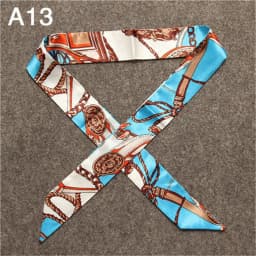 New Skinny Scarves Handle Bag Scarf Brand Silk Scarf For Women Fashion Head Scarf Wraps Bag Decoration Dropshipp