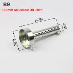 DB Killer Silencer Noise Sound Exhaust Adjustable Muffler Silencer 35mm/42mm/45mm/48mm/60mm