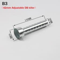 DB Killer Silencer Noise Sound Exhaust Adjustable Muffler Silencer 35mm/42mm/45mm/48mm/60mm
