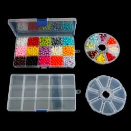 19 Style Plastic Storage Jewelry Box Compartment Adjustable Container for Beads earring box for jewelry rectangle Box Case