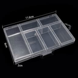 19 Style Plastic Storage Jewelry Box Compartment Adjustable Container for Beads earring box for jewelry rectangle Box Case