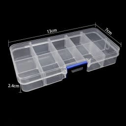 19 Style Plastic Storage Jewelry Box Compartment Adjustable Container for Beads earring box for jewelry rectangle Box Case