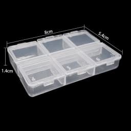 19 Style Plastic Storage Jewelry Box Compartment Adjustable Container for Beads earring box for jewelry rectangle Box Case