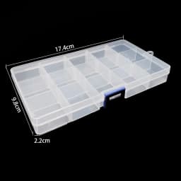 19 Style Plastic Storage Jewelry Box Compartment Adjustable Container for Beads earring box for jewelry rectangle Box Case