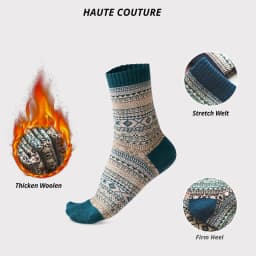 HSS Brand 5 Pairs Winter Men's Socks Thicken Sheep's Wool Socks Warm Men Retro Style Colorful Fashion Man Socks For Snow Boots