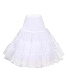 Puffy Short Organza Halloween Women Crinoline Vintage Bridal Petticoat for Wedding Evening Cosplay Underskirt Rockabilly Tutu