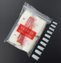 500pcs Half Cover False Nails Press on Nails Tips Clear Acrylic Nails 10 Sizes for Nail Salons and DIY Nail Art A-08