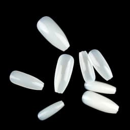 500pcs Half Cover False Nails Press on Nails Tips Clear Acrylic Nails 10 Sizes for Nail Salons and DIY Nail Art A-08
