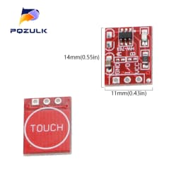 10PCS TTP223 Touch Button Module Self-Locking/No-Locking Capacitive Switch Single Channel Modifies Sensor