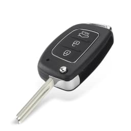 KEYYOU 3/4 Buttons Flip Folding Remote Control Key Fob Shell For Hyundai HB20 SANTA FE IX35 IX45 Accent I40 Car Key Case Cover
