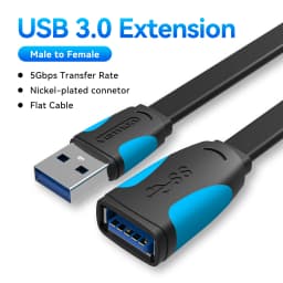 Vention USB to USB Cable USB 3.0 2.0 Male to Female Extension Cable USB 3.0 Data Cord for Smart TV PC SSD USB 2.0 Cable Extender