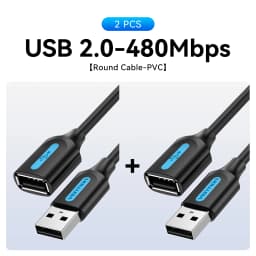 Vention USB to USB Cable USB 3.0 2.0 Male to Female Extension Cable USB 3.0 Data Cord for Smart TV PC SSD USB 2.0 Cable Extender