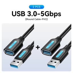 Vention USB to USB Cable USB 3.0 2.0 Male to Female Extension Cable USB 3.0 Data Cord for Smart TV PC SSD USB 2.0 Cable Extender