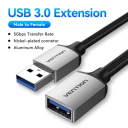 Vention USB to USB Cable USB 3.0 2.0 Male to Female Extension Cable USB 3.0 Data Cord for Smart TV PC SSD USB 2.0 Cable Extender