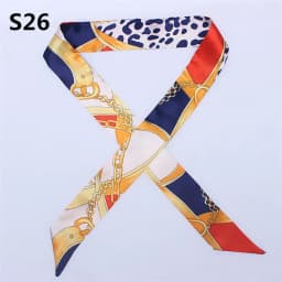 47 Colors Brand Bandana Small Silk Bag Scarf Women Head Hijab Scarf Long Skinny Scarves For Ladies Fashion Headband