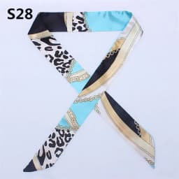 47 Colors Brand Bandana Small Silk Bag Scarf Women Head Hijab Scarf Long Skinny Scarves For Ladies Fashion Headband