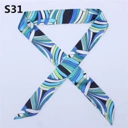 47 Colors Brand Bandana Small Silk Bag Scarf Women Head Hijab Scarf Long Skinny Scarves For Ladies Fashion Headband