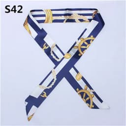 47 Colors Brand Bandana Small Silk Bag Scarf Women Head Hijab Scarf Long Skinny Scarves For Ladies Fashion Headband