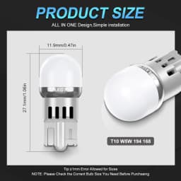 5x T10 LED W5W Car Side Interior Lights 12V Reading Bulb 3030 Chips 194 168 Auto White Red Yellow Parking Marker Dome Lamps