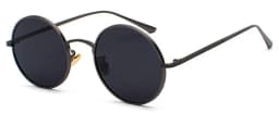 Kachawoo Women Sunglasses with Red Lenses Round Metal Frame Vintage Retro Glasses Sun for Men Unisex Birthday Gifts