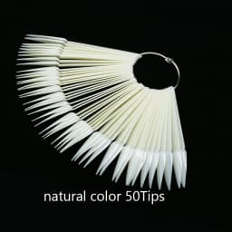 False Nail Tips fan Nature Clear Black 12/24/32/50 pcs/set Finger Full Card Nail Art Display Practice Polish all for Manicure