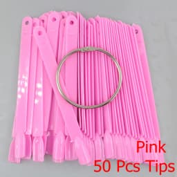 False Nail Tips fan Nature Clear Black 12/24/32/50 pcs/set Finger Full Card Nail Art Display Practice Polish all for Manicure