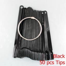 False Nail Tips fan Nature Clear Black 12/24/32/50 pcs/set Finger Full Card Nail Art Display Practice Polish all for Manicure