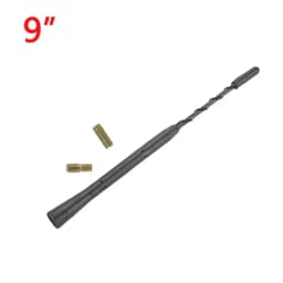9/11/16 Inch Universal Car Anti-noise Flexible Roof Mast Whip Stereo Radio FM/AM Signal Aerial Amplified Antenna With Two Screws