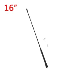 9/11/16 Inch Universal Car Anti-noise Flexible Roof Mast Whip Stereo Radio FM/AM Signal Aerial Amplified Antenna With Two Screws