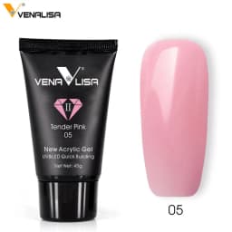 Venalisa New Acrylic Gel Poly Extension Nail Gel Soak Off UV LED Durable Gel Slice Tips Fast Dry Clear Jelly Gel Base Top Coat