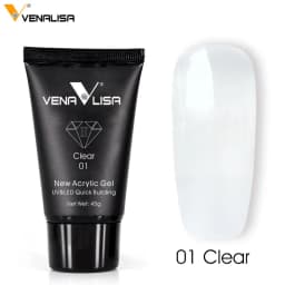 Venalisa New Acrylic Gel Poly Extension Nail Gel Soak Off UV LED Durable Gel Slice Tips Fast Dry Clear Jelly Gel Base Top Coat