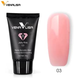 Venalisa New Acrylic Gel Poly Extension Nail Gel Soak Off UV LED Durable Gel Slice Tips Fast Dry Clear Jelly Gel Base Top Coat