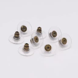 100pcs/lot Rubber Earring Backs Stopper Stainless Steel Earnuts Stud Earring Back For DIY Jewelry Making Findings Accessories
